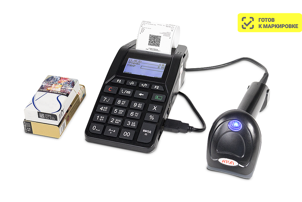 АТОЛ 92Ф. Черный. Без ФН. Ethernet. 2G. Bluetooth. Wi-Fi. 5.0 артикул 53725 Без ФН (5.0) 