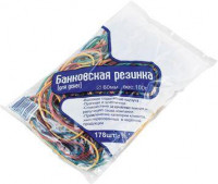 Резинка банковская диаметр 60 мм 100 г цветная