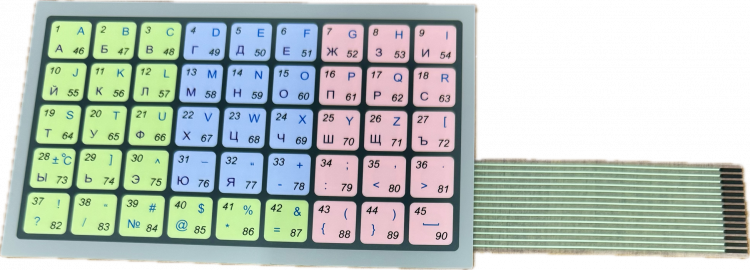 Большая клавиатура SM807.38.000СБ для весов Штрих Принт (ver. 4.5) артикул 73522                  