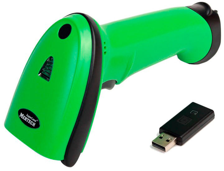 Беспроводной сканер штрих-кода MERTECH CL-2200 BLE Dongle P2D USB green			 артикул 4828                  