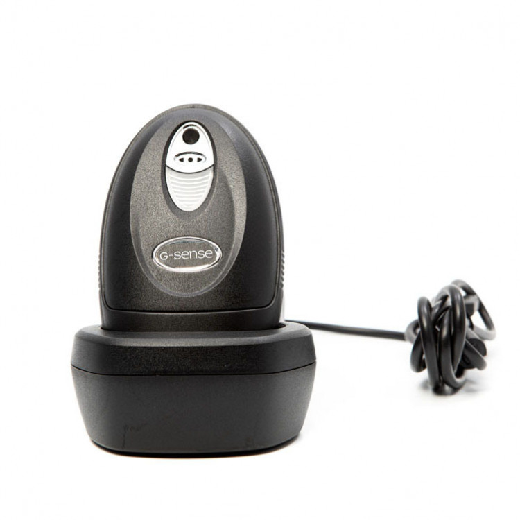 Беспроводной сканер штрих-кода G-SENSE IS1405BT HD 2D Bluetooth, USB, черный, cradle артикул IS1405-BT-HD-2D