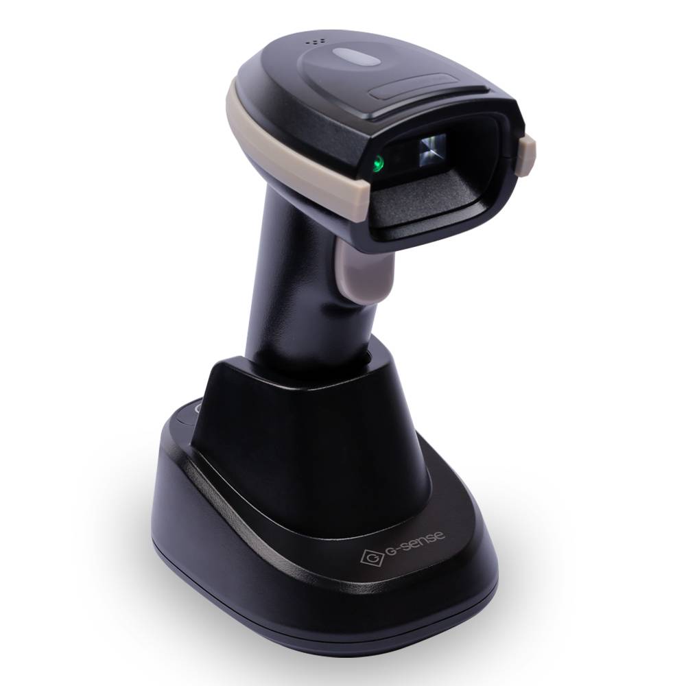 Беспроводной сканер штрих-кода G-SENSE IS1408BT HD 2D Bluetooth, USB, черный, cradle артикул IS1408-BT-HD-2D 